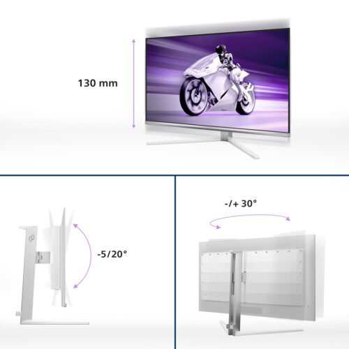 Philips Evnia 8000 32M2N8900/00 computer monitor 80 cm (31.5") 3840 x 2160 pixels 4K Ultra HD QD-OLED White - Image 13