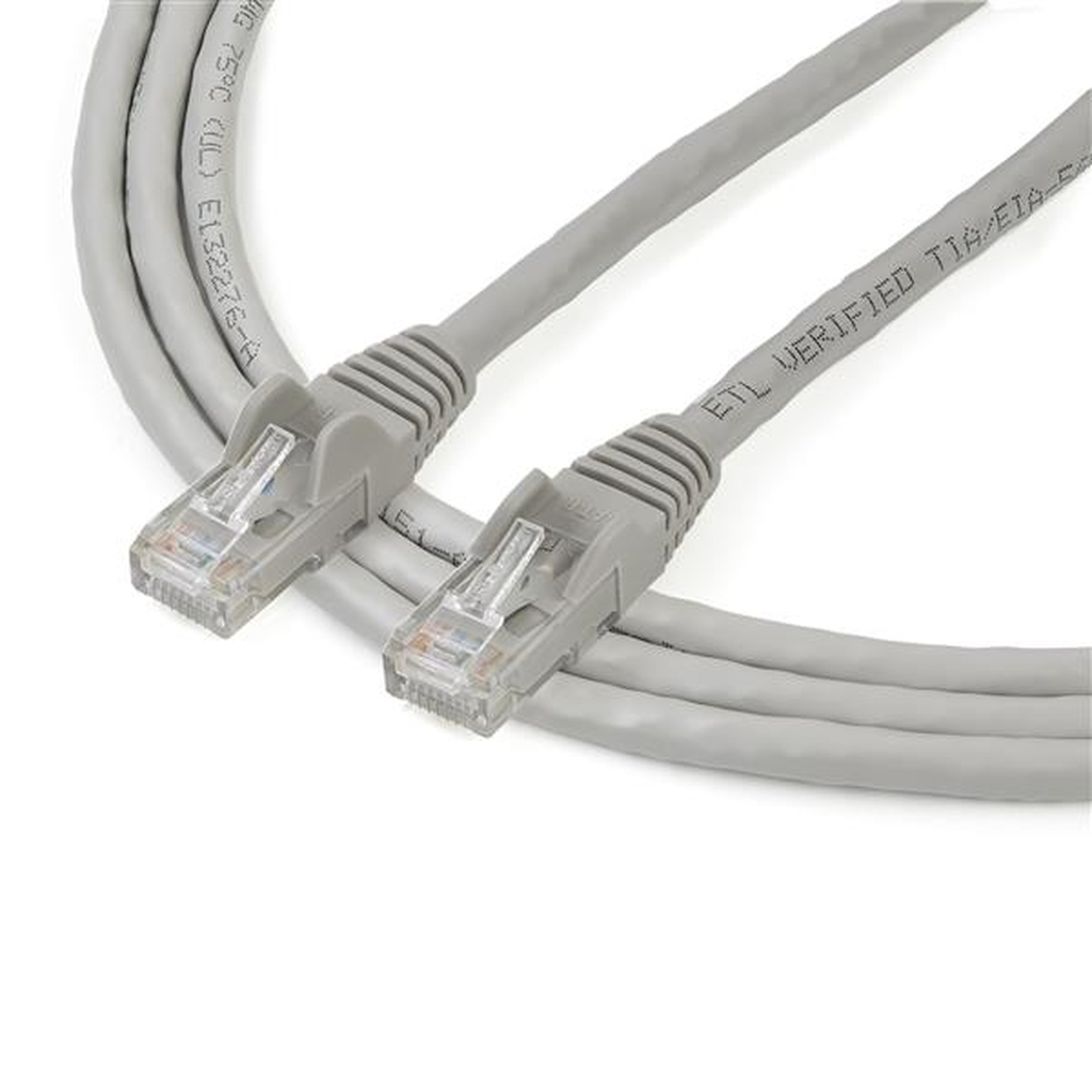 StarTech.com 2m CAT6 Ethernet Cable - Grey CAT 6 Gigabit Ethernet Wire -650MHz 100W PoE RJ45 UTP Network/Patch Cord Snagless w/ - Image 2