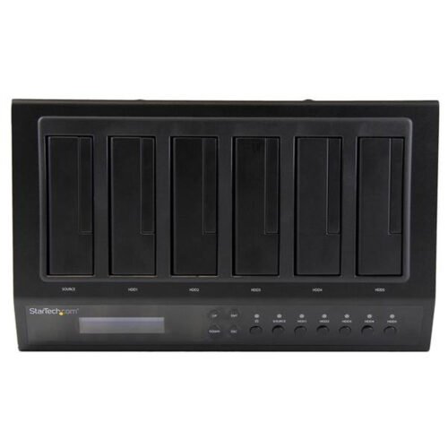 StarTech.com USB 3.0 / eSATA 6-Bay Hard Drive Duplicator Dock - 1:5 HDD / SSD Cloner and Eraser - Image 9