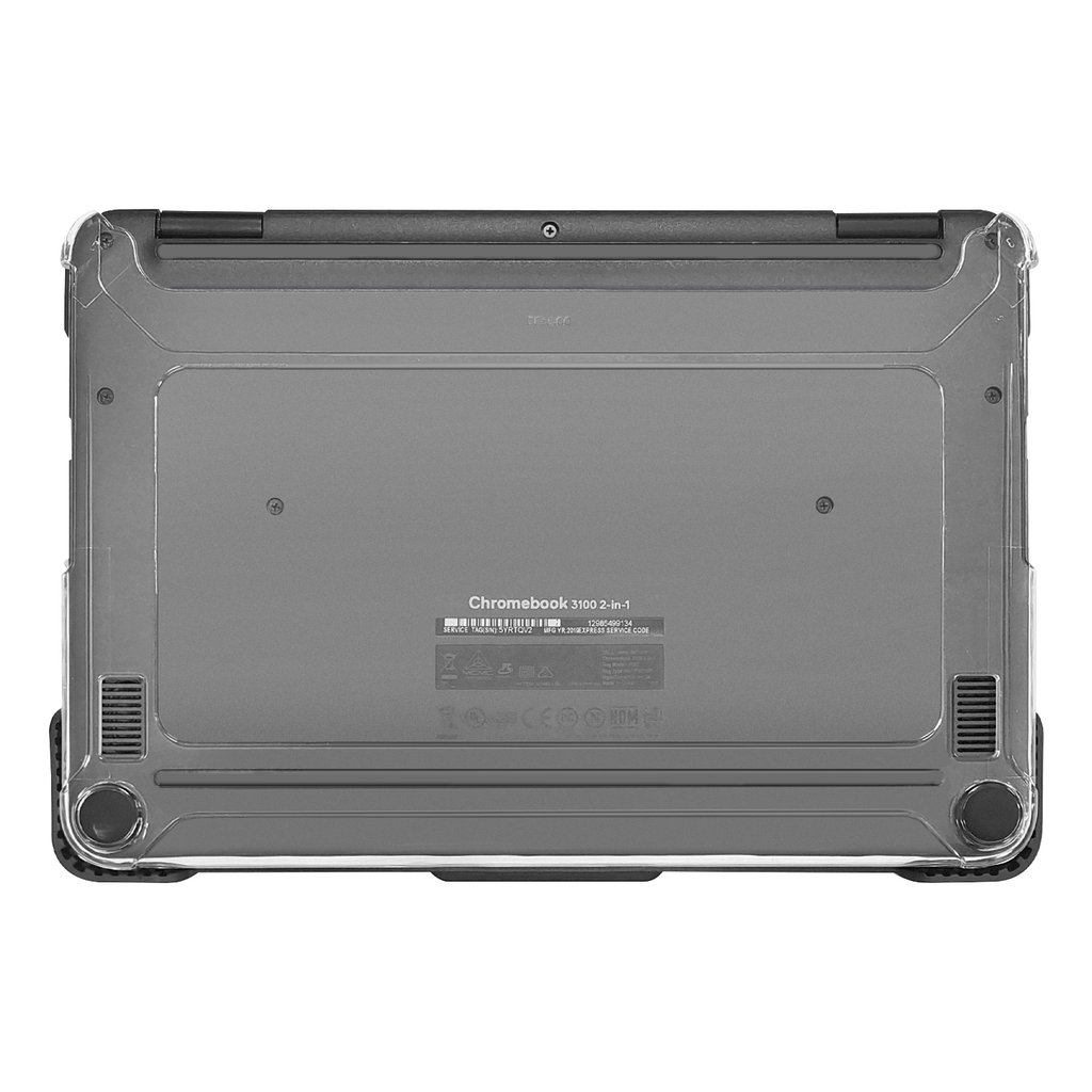 Techair TACHS007 Protective Hard Shell case for Dell 3100/3110 Clamshell & Touschscreen 2 in 1 Chromebook, 11.6 black/clear - Image 3