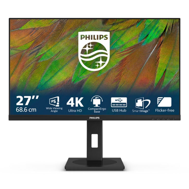 Philips 3000 series 27B1N3800/00 LED display 68.6 cm (27") 3840 x 2160 pixels 4K Ultra HD LCD Black