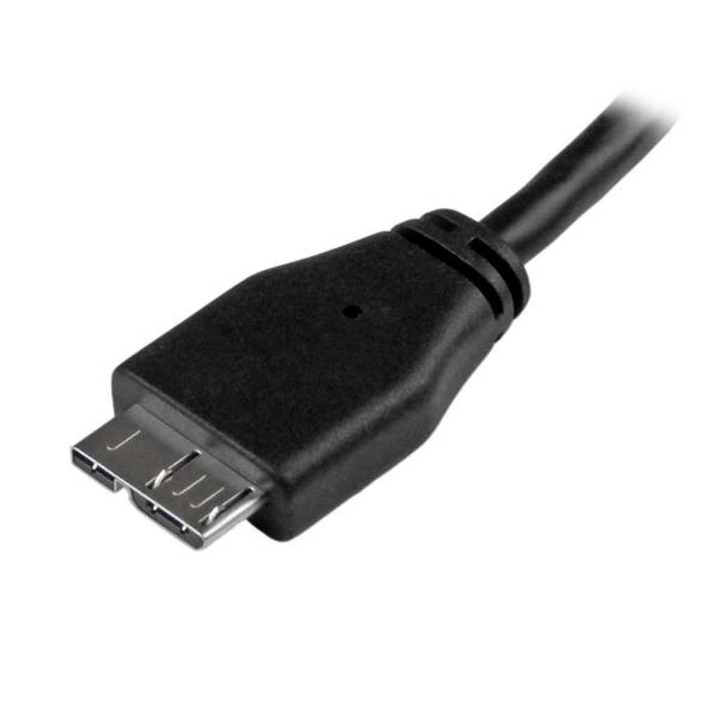 StarTech.com Slim Micro USB 3.0 Cable - M/M - 15cm (6in) - Image 2