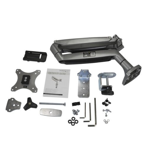 StarTech.com Desk Mount Monitor Arm - Heavy Duty Ergonomic VESA Monitor Arm - Single 9kg Display - Full Motion, Height Adjustab - Image 7
