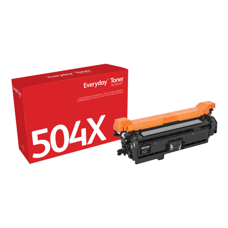 Everyday ™ Black Toner by Xerox compatible with HP 504X (CE250X), High capacity