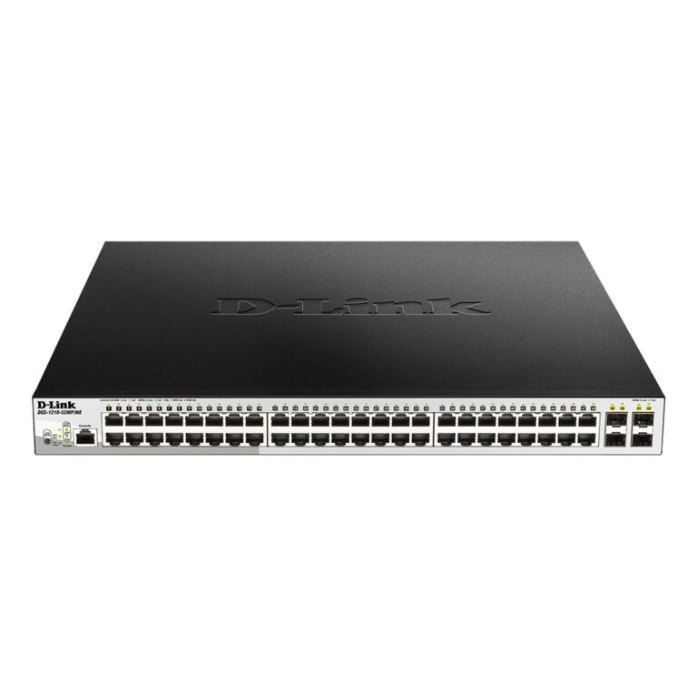 D-Link 48-Port 10/100/1000BASE-T PoE + 4-Port 1 Gbps SFP Ports Metro Ethernet Switch