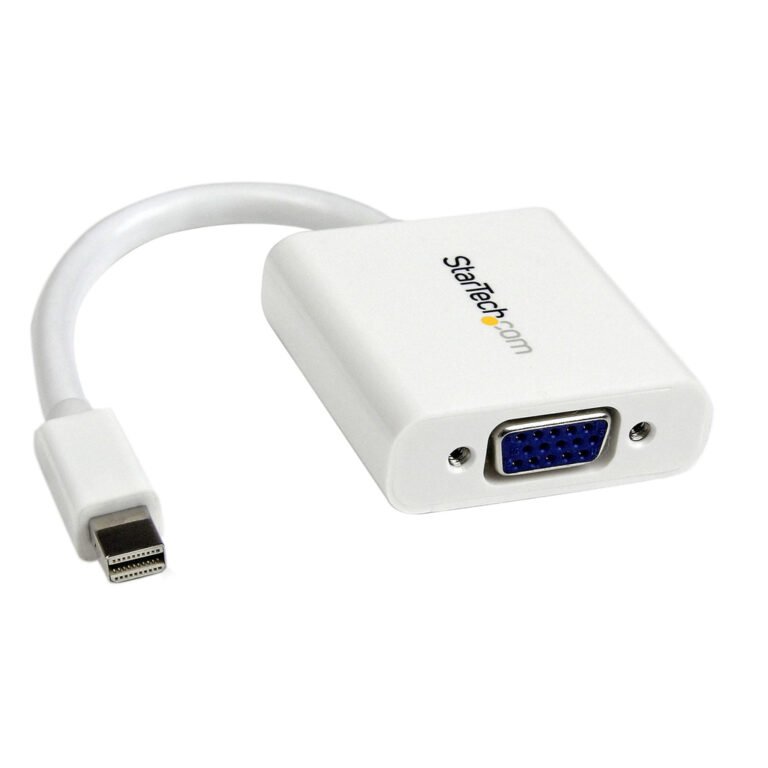 StarTech.com Mini DisplayPort to VGA Adapter - Active Mini DP to VGA Converter - 1080p Video - mDP or Thunderbolt 1/2 Mac/PC to