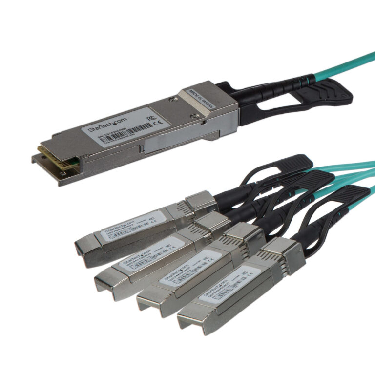 StarTech.com AOC Breakout Cable for Cisco QSFP-4X10G-AOC3M - 3m/9.84ft 40G 1x QSFP+ to 4x SFP+ AOC Cable - 40GbE QSFP+ Active O