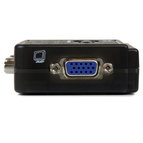 StarTech.com 2 Port Black USB KVM Switch Kit with Audio and Cables - Image 4