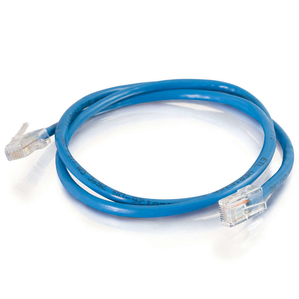 C2G 0.5m Cat5e Non-Booted Unshielded (UTP) Network Patch Cable - Blue - Image 2