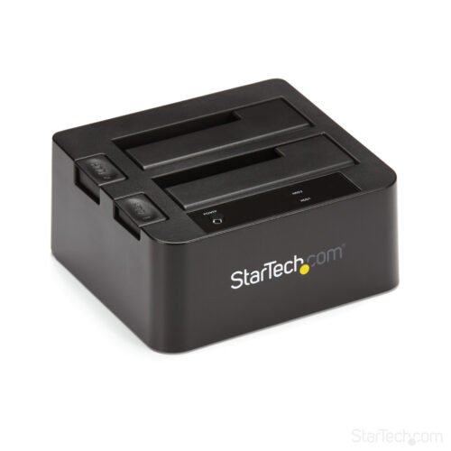 StarTech.com Dual-Bay USB 3.2 Gen 2 to SATA Hard Drive Docking Station, USB 10Gbps Hard Drive Dock, External 2.5/3.5" SATA I/II - Image 7
