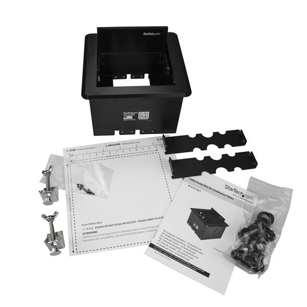 StarTech.com Conference Table Cable Management Box - Table Top - Conference Room AV - Conference Table Connectivity Box - Image 5