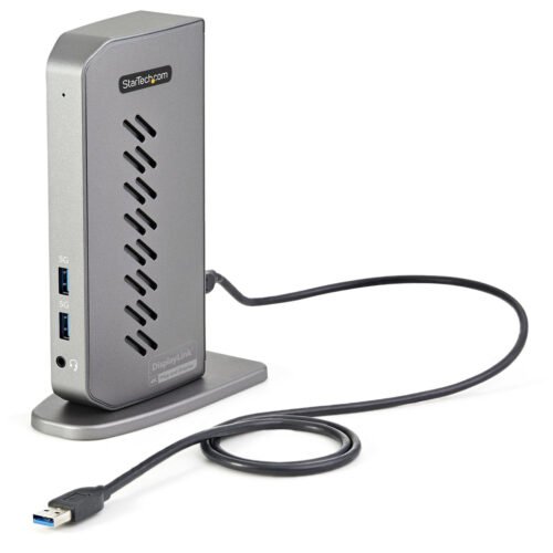 StarTech.com USB-C USB-A Dock - Hybrid Universal USB 3.0 Docking Station for USB-C or USB-A Laptop - Dual Monitor 4K 60Hz HDMI/ - Image 2