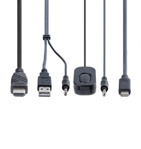 StarTech.com 2-Port Hybrid USB-C HDMI Cable KVM Switch, 4K 60Hz, Compact KVM with 6ft/1.8m USB-A/HDMI/Audio & 4ft/1.2m USB-C In - Image 5