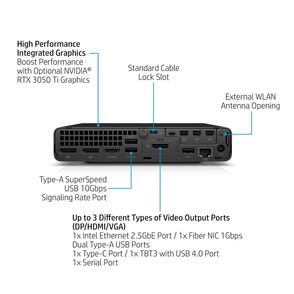 HP 800 G9 Intel® Core™ i5 i5-12500 16 GB DDR5-SDRAM 256 GB SSD Windows 11 Pro Mini PC Black - Image 17