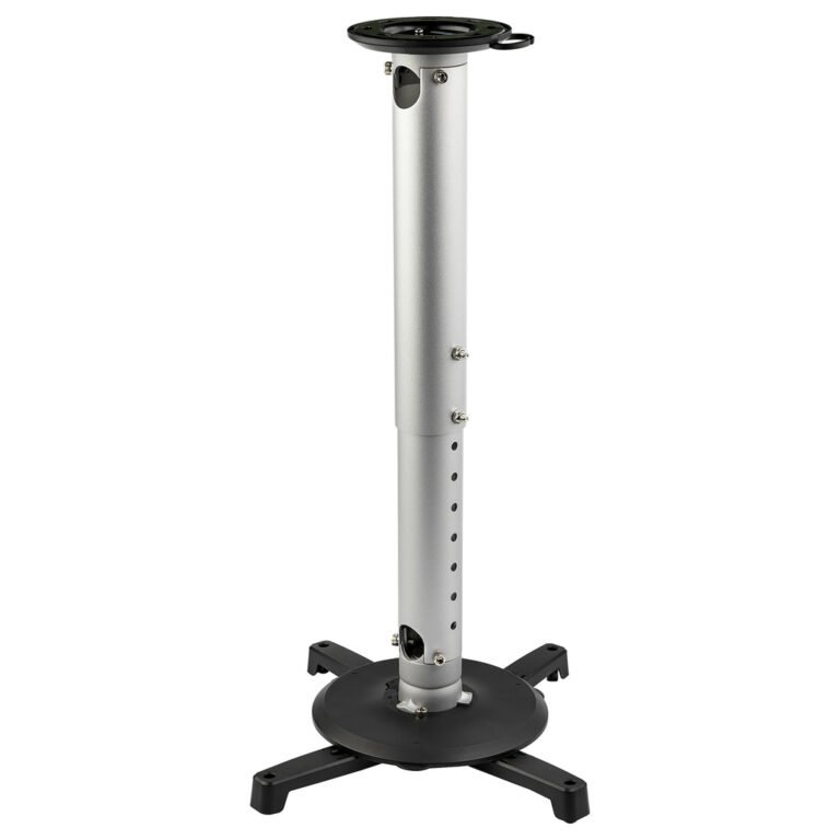 StarTech.com Universal Ceiling Projector Mount - Heavy Duty Height Adjustable/Extendable Pole Mount 5-22.7" from Ceiling - 33lb