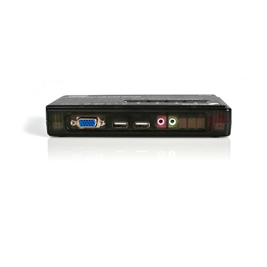 StarTech.com 4 Port Black USB KVM Switch Kit with Cables and Audio - Image 5