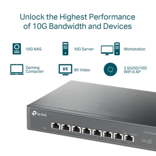 TP-Link 8-Port 10G Desktop/Rackmount Switch - Image 5