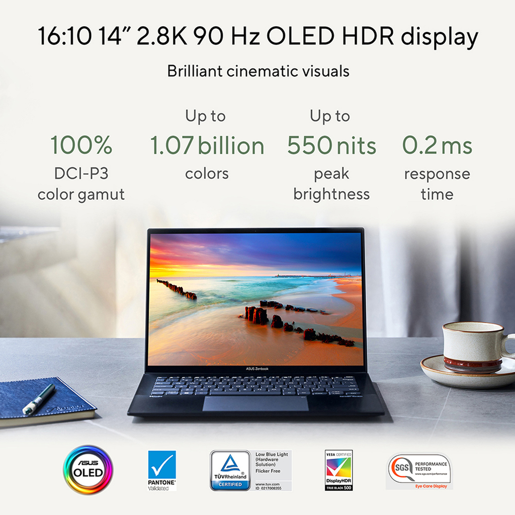 ASUS Zenbook 14 OLED UX3402VA-KN113W Intel® Core™ i5 i5-1340P Laptop 35.6 cm (14") Touchscreen 2.8K 16 GB LPDDR5-SDR - Image 10