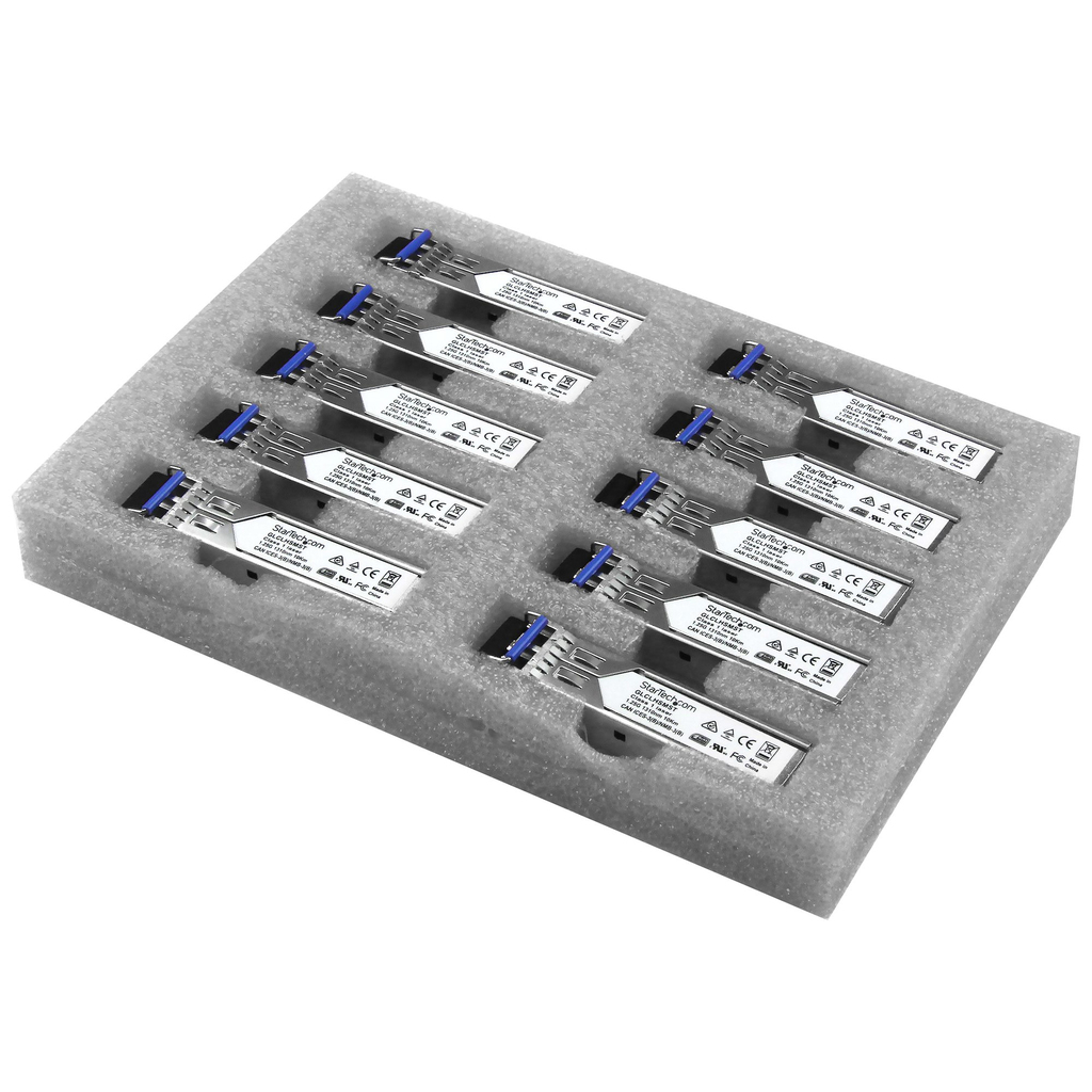 StarTech.com Cisco GLC-LH-SM Compatible SFP Transceiver Module - 1000BASE-LX/LH - 10 PACK~10 Pack Cisco GLC-LH-SM Compatible SF