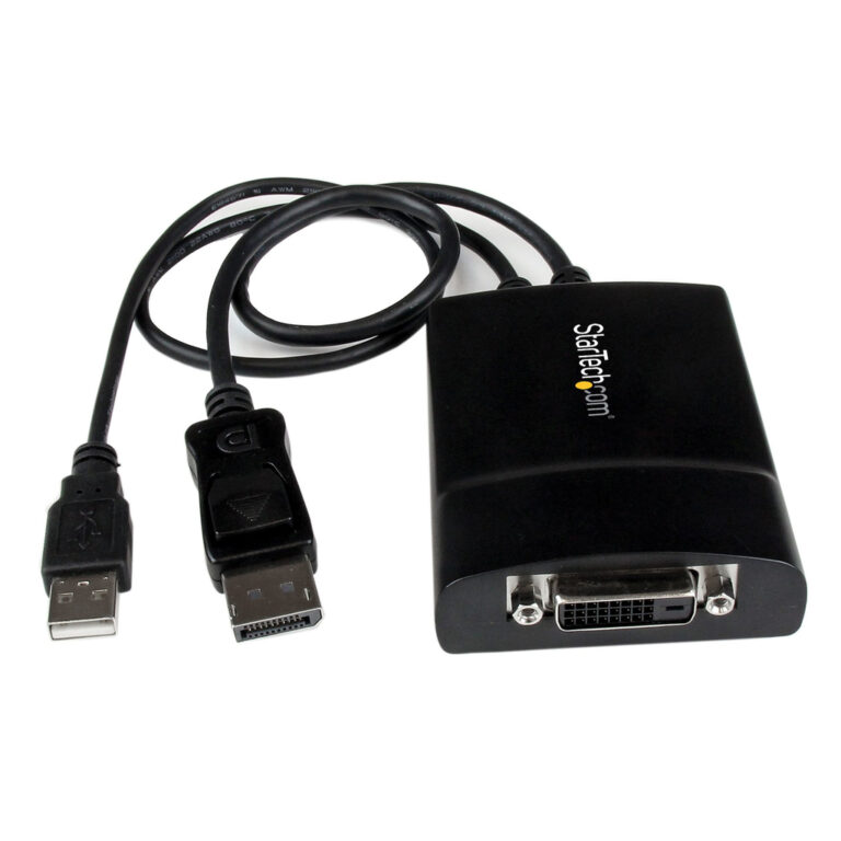 StarTech.com DisplayPort to DVI Dual Link Active Adapter - DisplayPort to DVI-D Adapter Video Converter 2560x1600 60Hz - DP 1.2