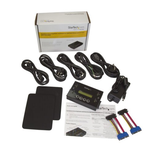 StarTech.com 1:1 Standalone Hard Drive Duplicator & Eraser, USB Thumb Drive and SATA HDD/SSD Disk Cloner & Eraser, LCD display, - Image 5