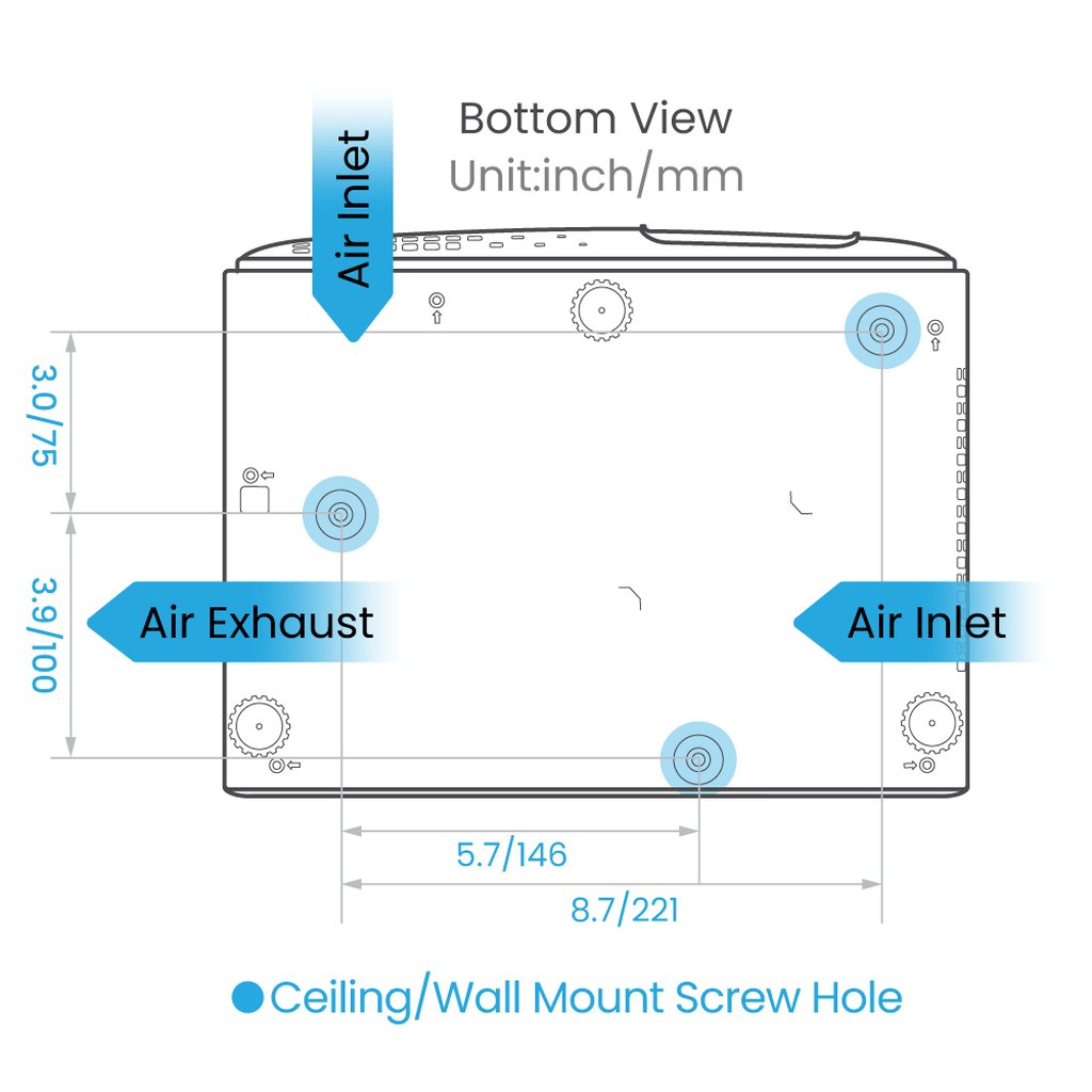 BenQ TK710 Standard throw projector 3200 ANSI lumens DLP UHD 4K (3840x2160) 3D Black, White - Image 5