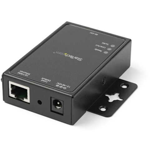 StarTech.com 1-Port Serial-to-IP Ethernet Device Server - RS232 - DIN Rail and Surface Mountable - Aluminum - Image 2