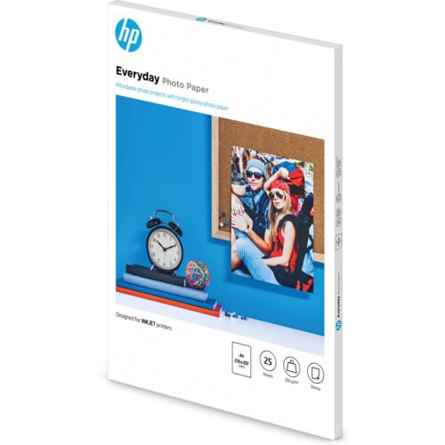 HP Everyday Photo Paper, Glossy, 200 g/m2, A4 (210 x 297 mm), 25 sheets - Image 3
