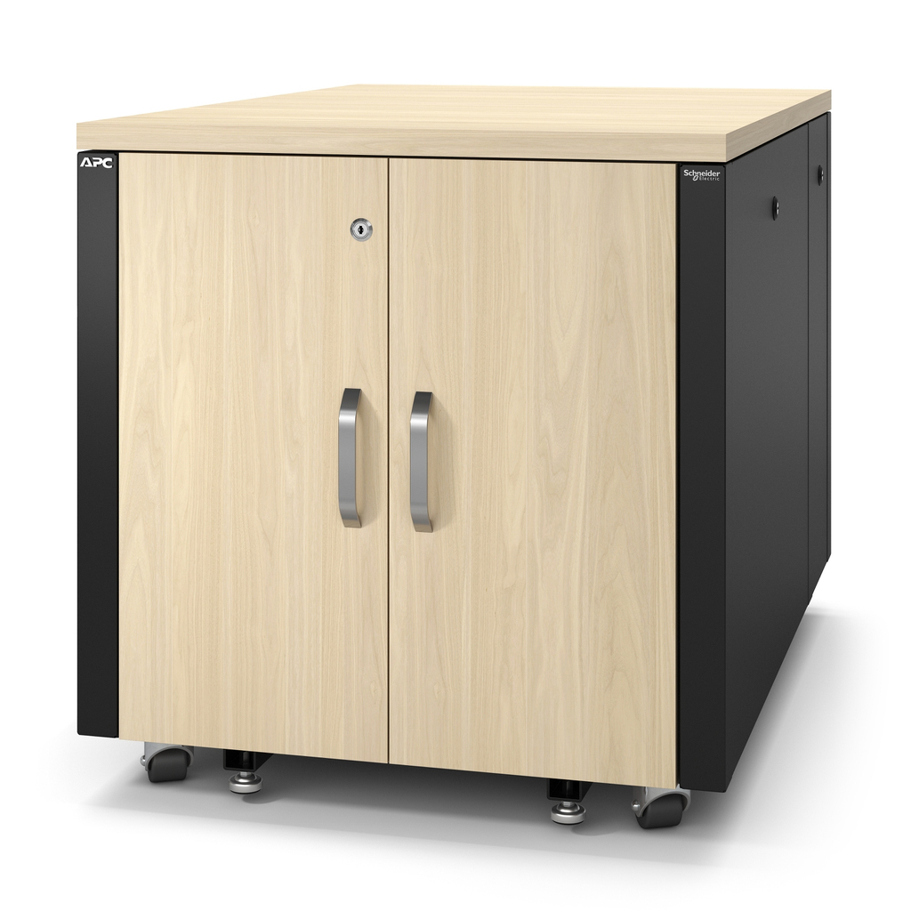 APC NetShelter Soundproof, 12U, Server Rack Enclosure, Maple - Image 2