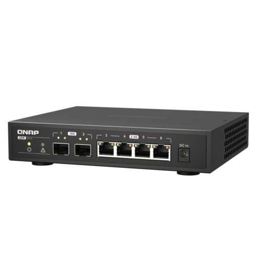QNAP QSW-2104-2S network switch Unmanaged 2.5G Ethernet Black - Image 5
