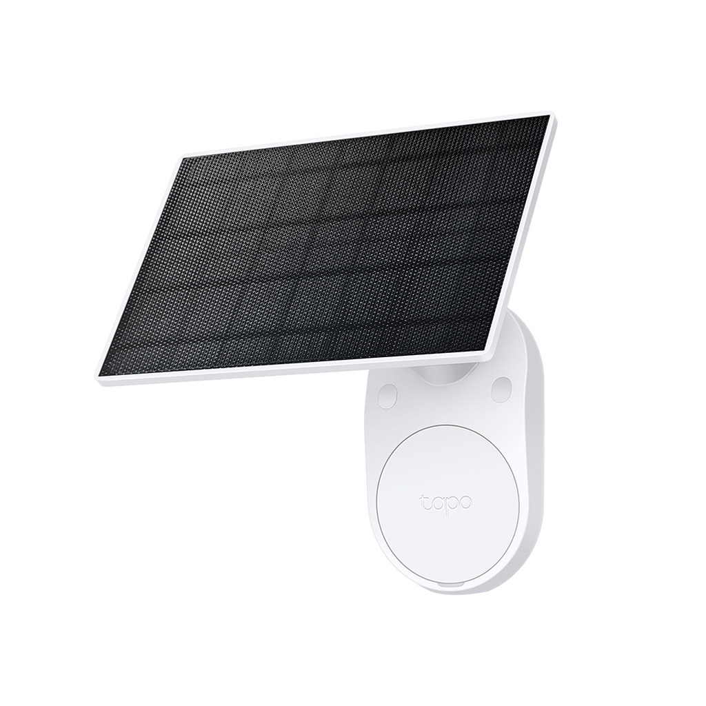 TP-Link Tapo Solar Panel SPEC: 5.2V 2.5W FEATURE: Type-C Charging Port, Non-Stop Power, Flexible Solar Installation, Works with