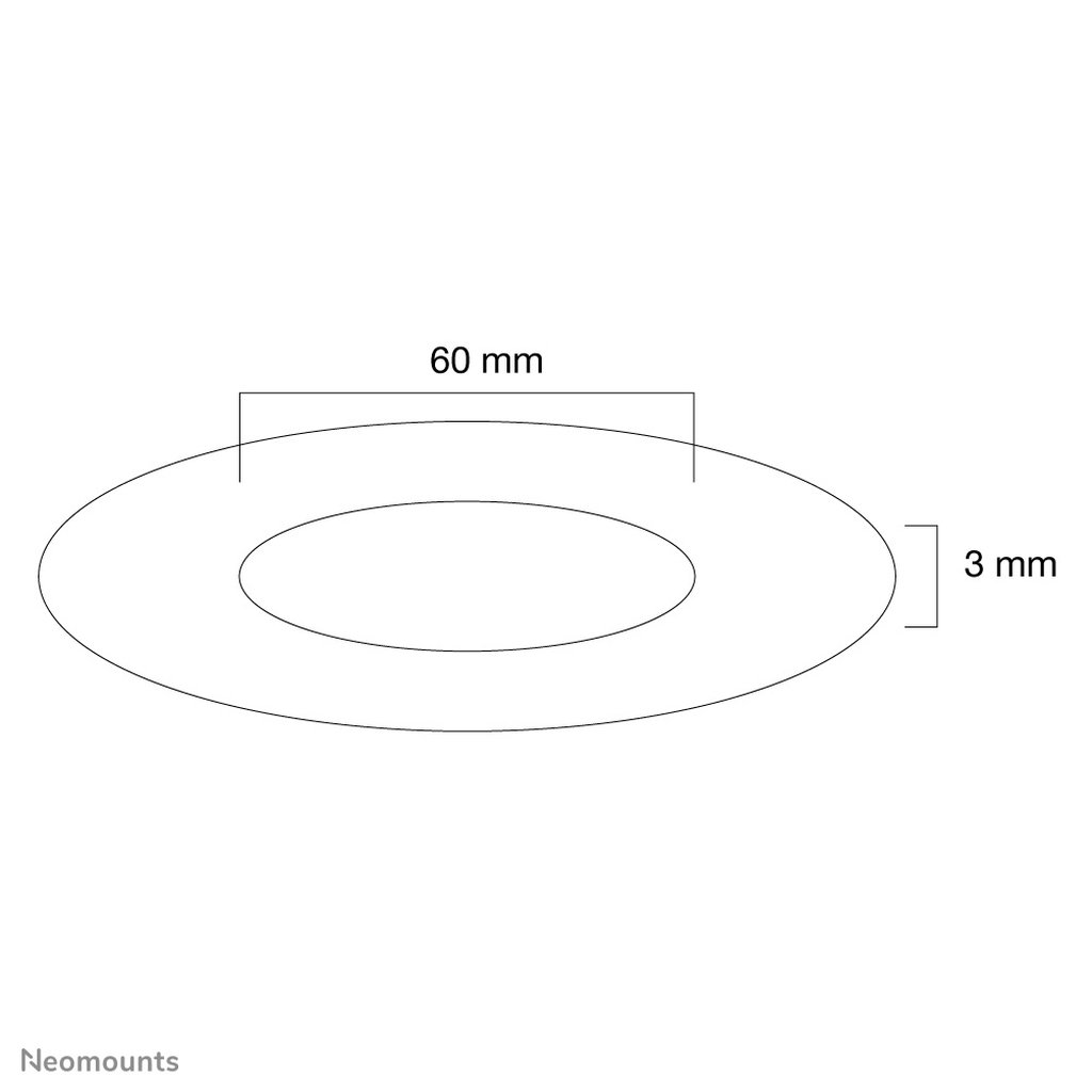 Neomounts FPMA-CRS6 Ceiling cover - diam. 60 mm - Image 2
