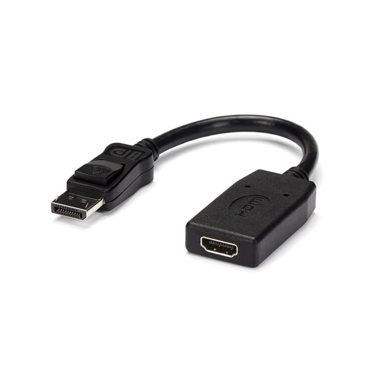 StarTech.com DisplayPort to HDMI Adapter - DP to HDMI Adapter/Video Converter - 1080p - VESA Certified - DP to HDMI Monitor/Dis