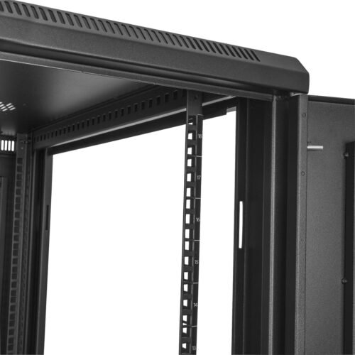 StarTech.com 4-Post 18U Server Rack Cabinet, Lockable 19" Data Rack Cabinet for Computer / AV / IT Equipment, Office / Home Net - Image 10