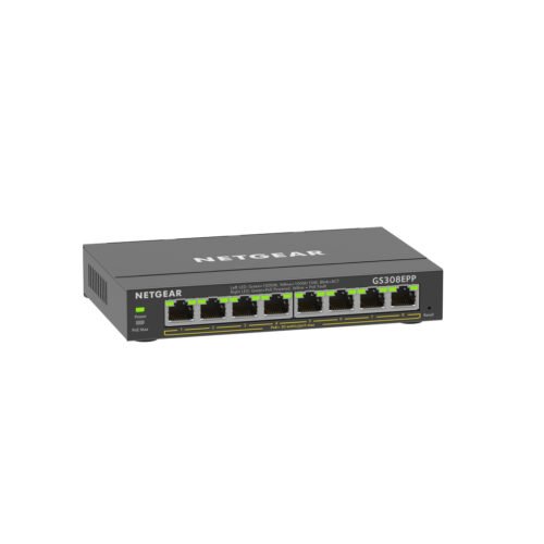 NETGEAR GS308EPP Managed L2/L3 Gigabit Ethernet (10/100/1000) Power over Ethernet (PoE) Black - Image 3