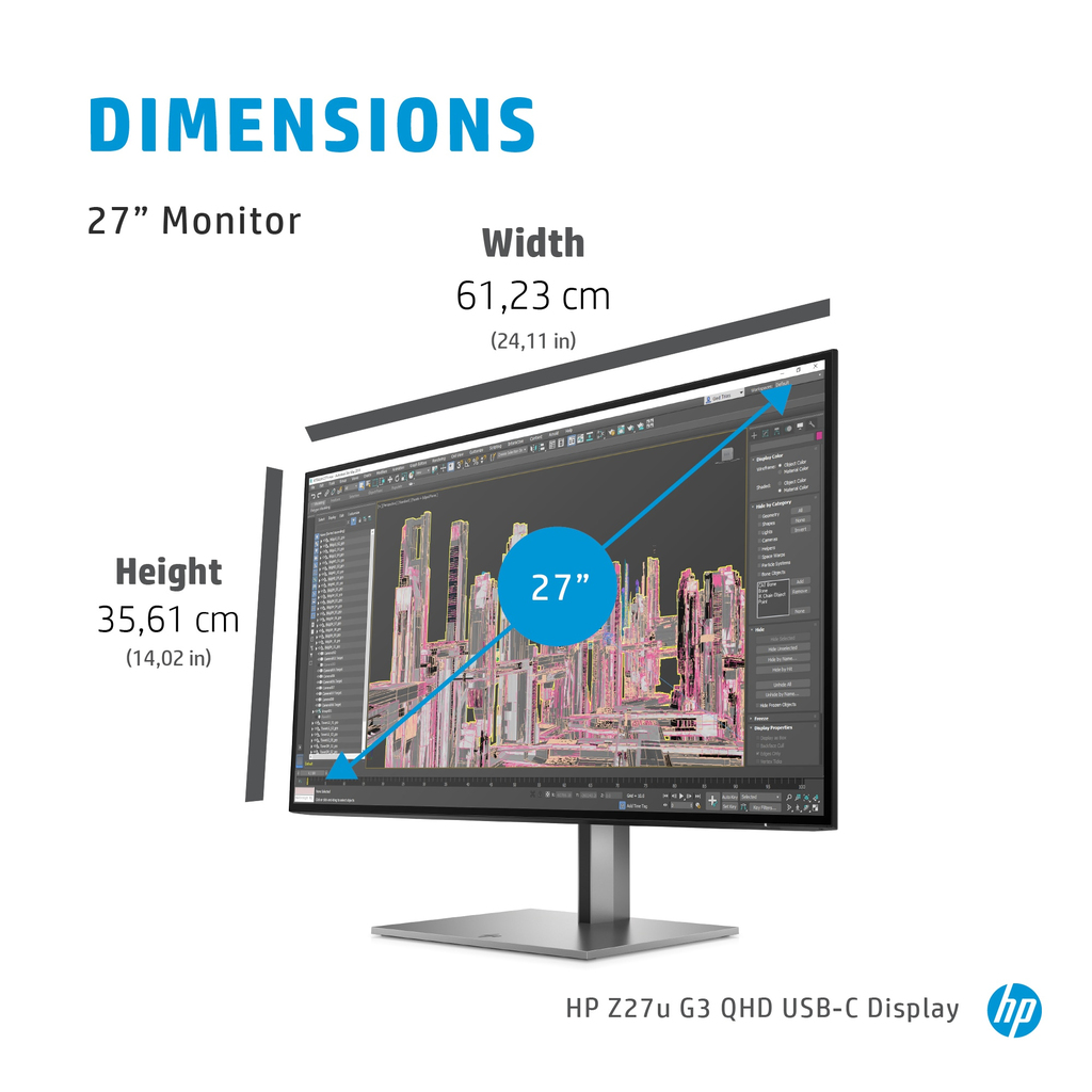 HP Z27u G3 QHD Display - Image 3