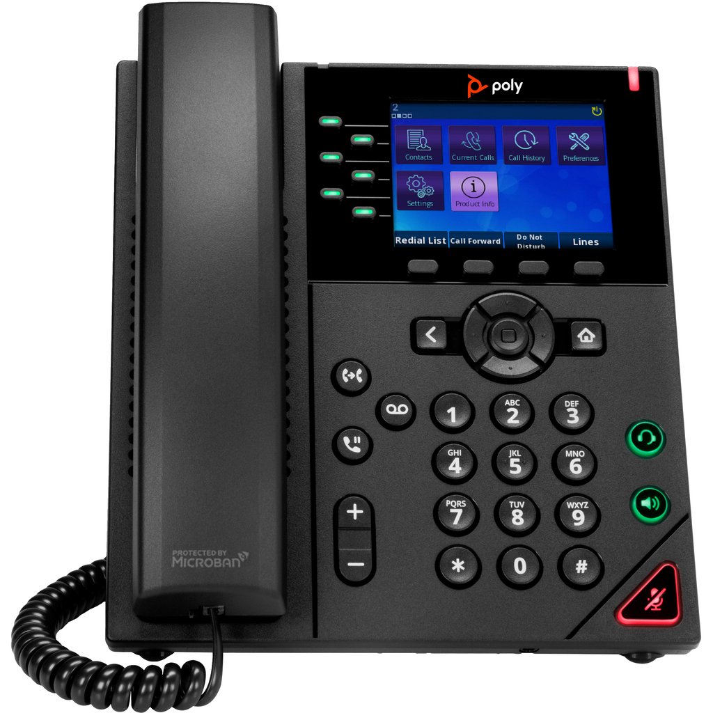 POLY OBi VVX 350 6-Line IP Phone and PoE-enabled