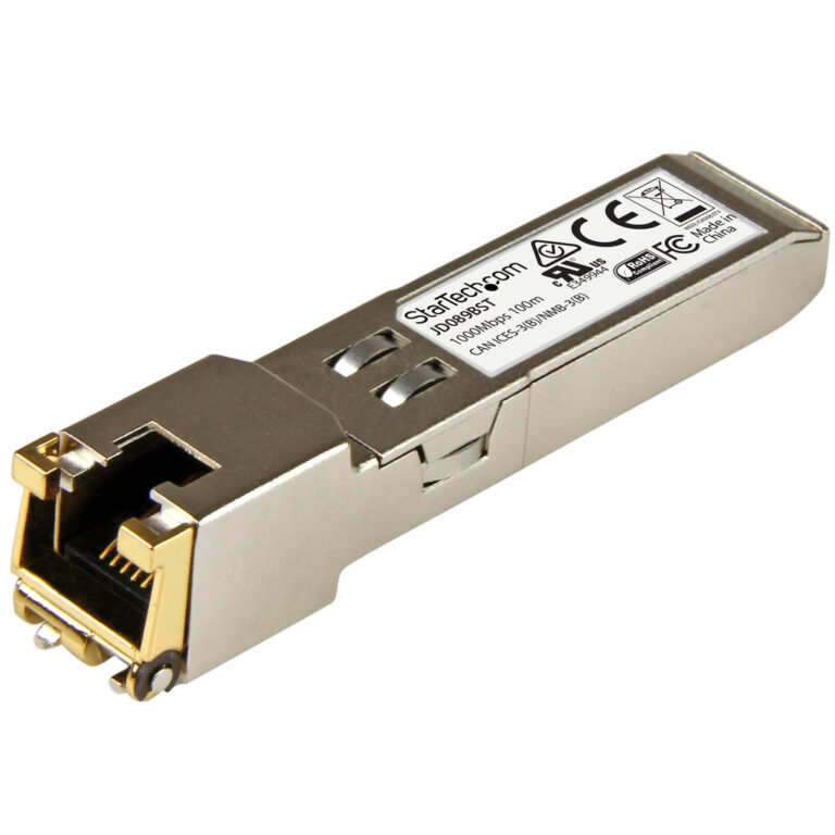 StarTech.com HP JD089B Compatible SFP Transceiver Module - 10/100/1000BASE-TX~HPE JD089B Compatible SFP Module - 1000BASE-T - S