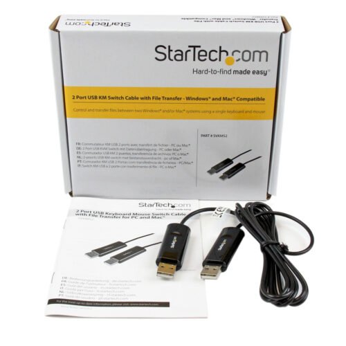 StarTech.com KM Switch Cable with File Transfer for Mac and PC - USB 2.0 - Image 2