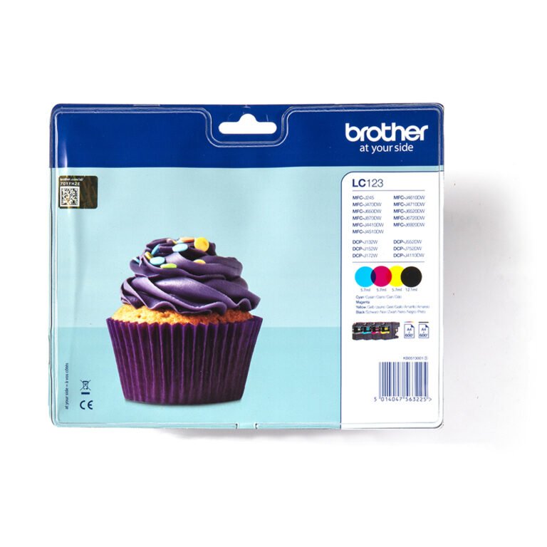 Brother LC-123VALBP ink cartridge 4 pc(s) Original Black, Cyan, Magenta, Yellow