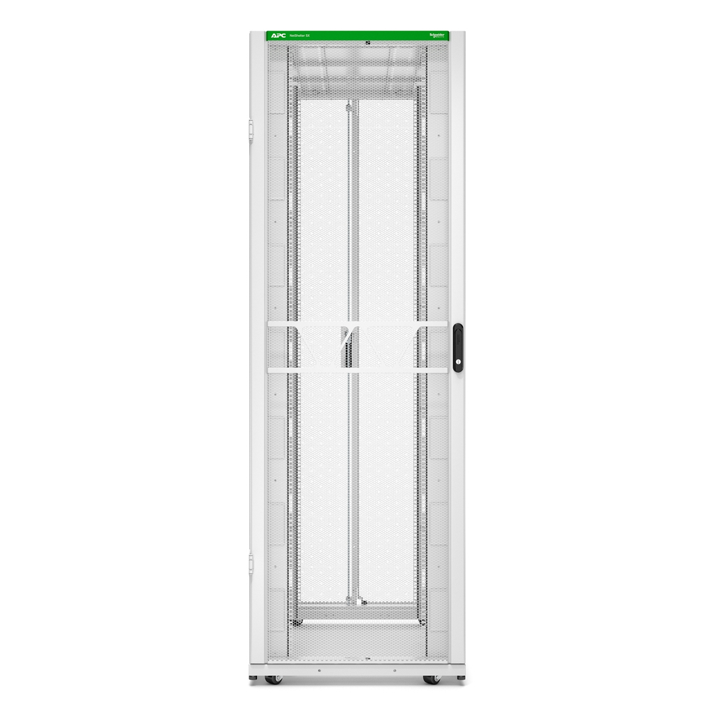 APC NetShelter SX Server Rack Gen 2, 48U, 2258H x 750W x 1200D mm, with Sides, White - Image 3