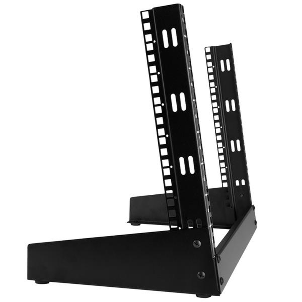 StarTech.com 2-Post 8U Desktop Server Rack, Small Open Frame 19in Computer Rack, Compact Network Rack for AV / Studio / Data / - Image 6