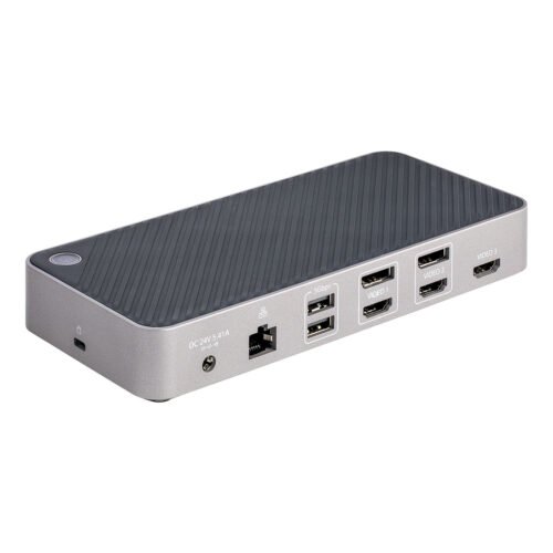 StarTech.com USB-C Triple Monitor Docking Station - HDMI/DP Triple 4k USB-C Dock - 5x USB Hub - GbE - 100W PD - Universal Multi - Image 7