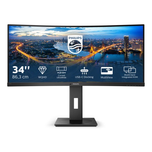 Philips B Line 346B1C/00 computer monitor 86.4 cm (34") 3440 x 1440 pixels Quad HD LCD Black - Image 5