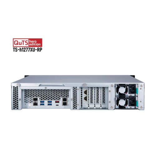 QNAP TS-h1277XU-RP NAS Rack (2U) AMD Ryzen™ 7 3700X 32 GB DDR4 0 TB QNAP QTS Black, Grey - Image 2