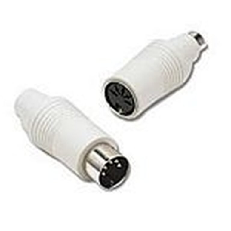 C2G 6-Pin Mini-DIN F / 5-Pin DIN M White