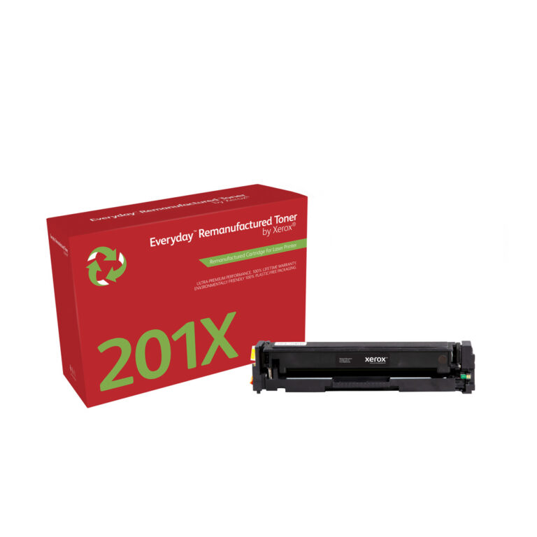 Everyday™ Black Remanufactured Toner by Xerox compatible with HP 201X (CF400X), High capacity