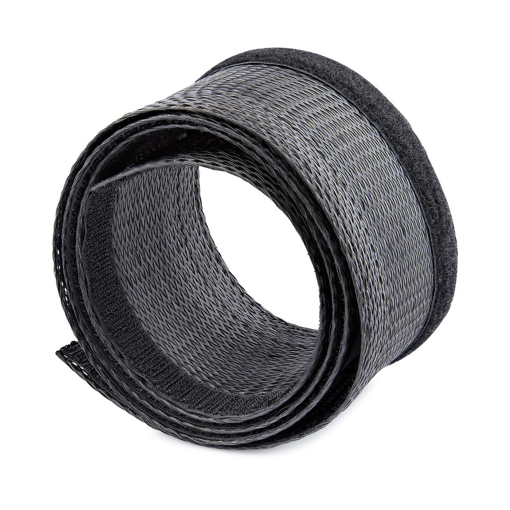 StarTech.com 10ft (3m) Cable Management Sleeve, Trimmable Heavy Duty Cable Wrap, 1.2" (3cm) Dia. Polyester Mesh Computer Cable