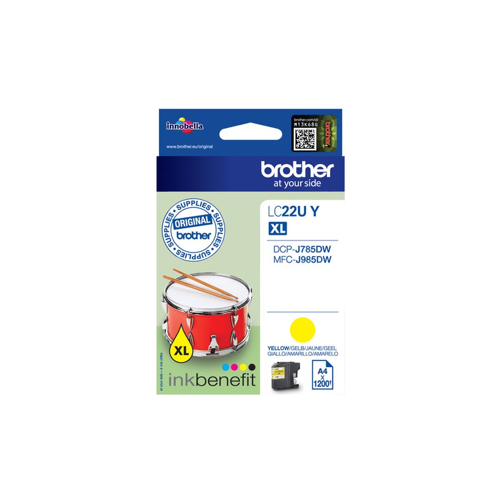 Brother LC22UY ink cartridge 1 pc(s) Original Yellow - Image 3