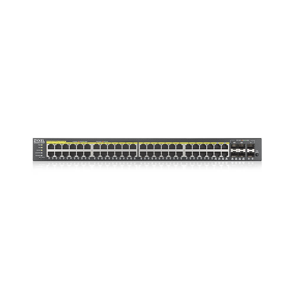Zyxel GS2220-50HP-GB0101F network switch Managed L2 Gigabit Ethernet (10/100/1000) Power over Ethernet (PoE) Black - Image 2